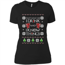 Load image into Gallery viewer, That’s What I Do I Drink And I Know Things Christmas sweater