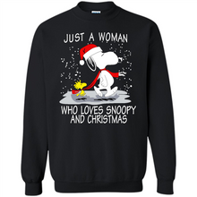 Load image into Gallery viewer, Just a Woman who loves Snoopy and Christmas
