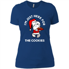Load image into Gallery viewer, Peanuts Santa Claus Snoopy I’m Just Here For The Cookies