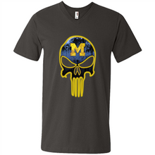 Load image into Gallery viewer, Michigan Wolverines Football The Punisher Skull