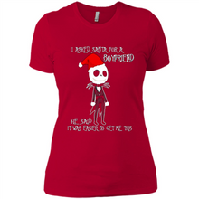 Load image into Gallery viewer, I Asked Santa For A Boyfriend Jack Skellington Christmas sweater