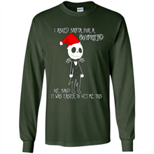 Load image into Gallery viewer, I Asked Santa For A Boyfriend Jack Skellington Christmas sweater