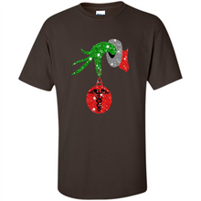 Load image into Gallery viewer, Grinch Hand holding Nurse ornament Christmas
