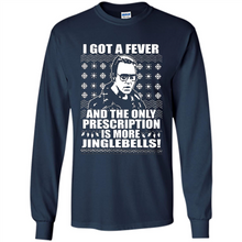 Load image into Gallery viewer, I got a fever and the only prescription is more jinglebells Christmas sweater