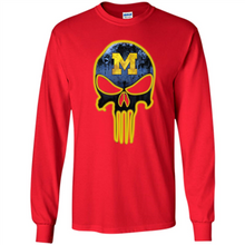 Load image into Gallery viewer, Michigan Wolverines Football The Punisher Skull