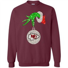 Load image into Gallery viewer, Kansas City Chiefs Glitter Grinch Monogram Ornament Christmas Gift