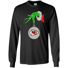 Load image into Gallery viewer, Kansas City Chiefs Glitter Grinch Monogram Ornament Christmas Gift