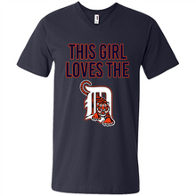 Load image into Gallery viewer, This girl loves the Detroit Tigers team shirt Sweatshirt DORABLE SHIRT