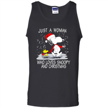 Load image into Gallery viewer, Just a Woman who loves Snoopy and Christmas