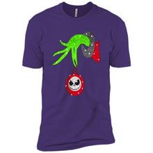 Load image into Gallery viewer, Grinch hand holding Jack Skellington