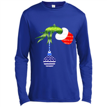 Load image into Gallery viewer, Grinch Holding American Flag ornament Christmas