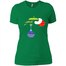 Load image into Gallery viewer, Grinch Holding American Flag ornament Christmas