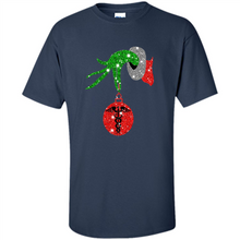 Load image into Gallery viewer, Grinch Hand holding Nurse ornament Christmas