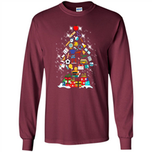 Load image into Gallery viewer, Greate Science Teacher Shirt Merry Christmas Tree Science Tools Funny Gift Book Lovers (1)