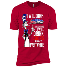 Load image into Gallery viewer, The Cat In The Hat I Will Drink Coors Light Here Or There I Will Drink Coors Light Everywhere