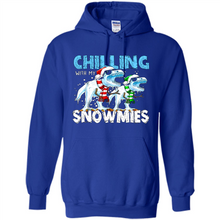 Load image into Gallery viewer, T-Rex Dinosaurs Chilling With My Snowmies Christmas
