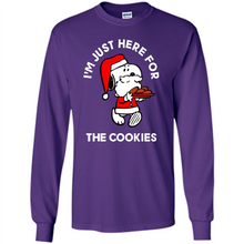 Load image into Gallery viewer, Peanuts Santa Claus Snoopy I’m Just Here For The Cookies