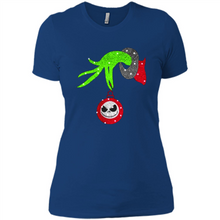 Load image into Gallery viewer, Grinch hand holding Jack Skellington