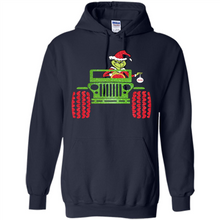 Load image into Gallery viewer, Grinch Driving Jeep Christmas