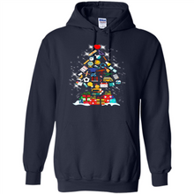 Load image into Gallery viewer, Greate Science Teacher Shirt Merry Christmas Tree Science Tools Funny Gift Book Lovers (1)