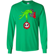 Load image into Gallery viewer, Grinch hand holding Jack Skellington