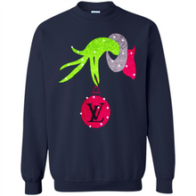 Load image into Gallery viewer, Grinch hand holding logo Louisvuitton