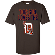 Load image into Gallery viewer, This girl loves the Detroit Tigers team shirt Sweatshirt DORABLE SHIRT