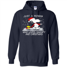 Load image into Gallery viewer, Just a Woman who loves Snoopy and Christmas
