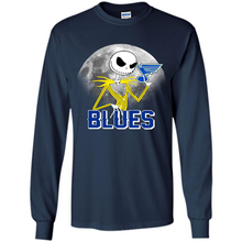 Load image into Gallery viewer, Jack Skellington Halloween Shirt For St.-louis-blues Fans