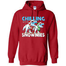 Load image into Gallery viewer, T-Rex Dinosaurs Chilling With My Snowmies Christmas