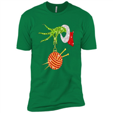 Load image into Gallery viewer, Grinch Hand Holding Ball Of Wool And Knitting Needles Christmas