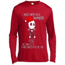 Load image into Gallery viewer, I Asked Santa For A Boyfriend Jack Skellington Christmas sweater