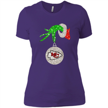 Load image into Gallery viewer, Kansas City Chiefs Glitter Grinch Monogram Ornament Christmas Gift