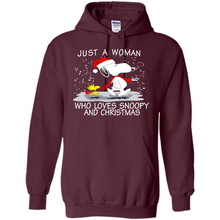 Load image into Gallery viewer, Just a Woman who loves Snoopy and Christmas