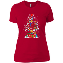 Load image into Gallery viewer, Greate Science Teacher Shirt Merry Christmas Tree Science Tools Funny Gift Book Lovers (1)