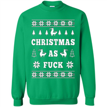 Load image into Gallery viewer, Humping deer Christmas as fuck sweater