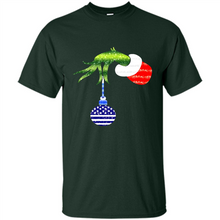 Load image into Gallery viewer, Grinch Holding American Flag ornament Christmas