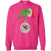 Load image into Gallery viewer, Kansas City Chiefs Glitter Grinch Monogram Ornament Christmas Gift