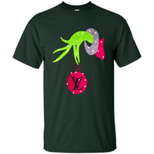Load image into Gallery viewer, Grinch hand holding logo Louisvuitton