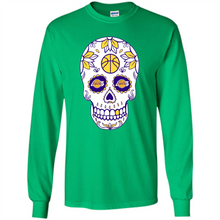 Load image into Gallery viewer, Los Angeles Lakers Basketball Sugar Skull Day of the Dead