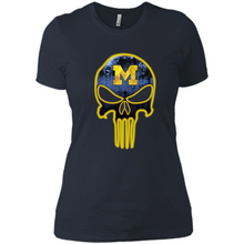 Load image into Gallery viewer, Michigan Wolverines Football The Punisher Skull