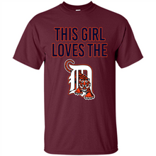 Load image into Gallery viewer, This girl loves the Detroit Tigers team shirt Sweatshirt DORABLE SHIRT