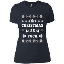 Load image into Gallery viewer, Humping deer Christmas as fuck sweater