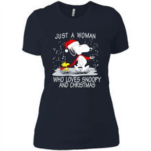 Load image into Gallery viewer, Just a Woman who loves Snoopy and Christmas