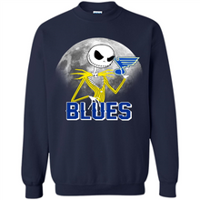 Load image into Gallery viewer, Jack Skellington Halloween Shirt For St.-louis-blues Fans