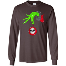 Load image into Gallery viewer, Grinch hand holding Jack Skellington