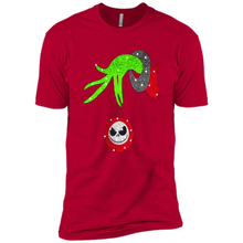Load image into Gallery viewer, Grinch hand holding Jack Skellington