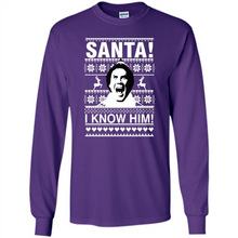 Load image into Gallery viewer, ELF santa I know him Christmas