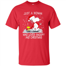 Load image into Gallery viewer, Just a Woman who loves Snoopy and Christmas