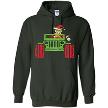Load image into Gallery viewer, Grinch Driving Jeep Christmas
